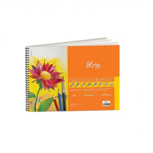 Worldone A3 Sketch Book (Butter) WPP 1307 (30 Pages)